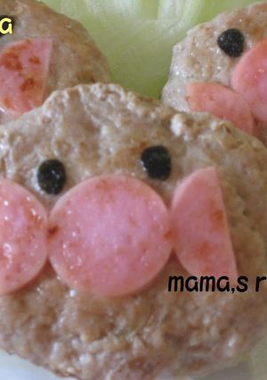 キャラ弁♪アンパンマンハンバーグ-レシピのメイン写真