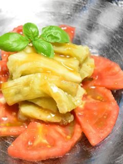 焼きなすとトマトのサラダ-レシピのメイン写真