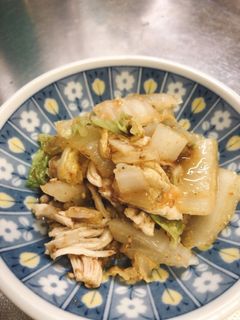 ささみと白菜のピリ辛和え-レシピのメイン写真