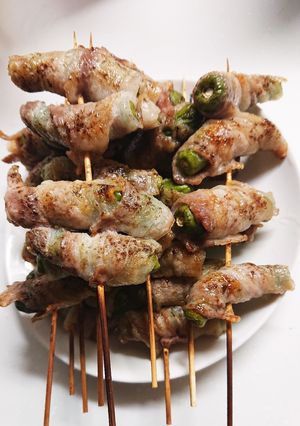 義母直伝☆簡単ししとう豚バラ串-レシピのメイン写真