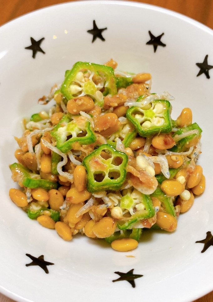 ごはんによく合う納豆とオクラの和物-レシピのメイン写真