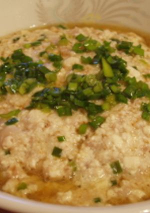豆腐と豚挽肉のレンジ蒸し-レシピのメイン写真