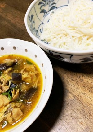 暑さをふっとばせ！カレーそうめん-レシピのメイン写真