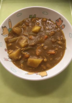【保育園給食】大豆ミート入りカレー-レシピのメイン写真