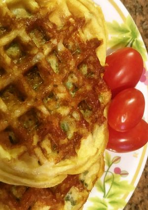 超簡単！ニラ・チャッフル-レシピのメイン写真