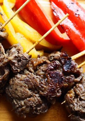 家やBBQに！牛こま肉でドネルケバブ串♪-レシピのメイン写真
