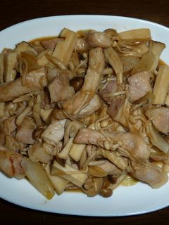 森のきのこと豚肉の味噌バター炒め-レシピのメイン写真