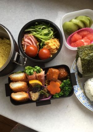 高校男子お弁当　1.7.21-レシピのメイン写真