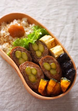 お弁当にオススメ　アスパラの牛肉巻き-レシピのメイン写真