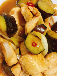 さっぱり♡鶏胸肉と茄子の炒め物-レシピのメイン写真