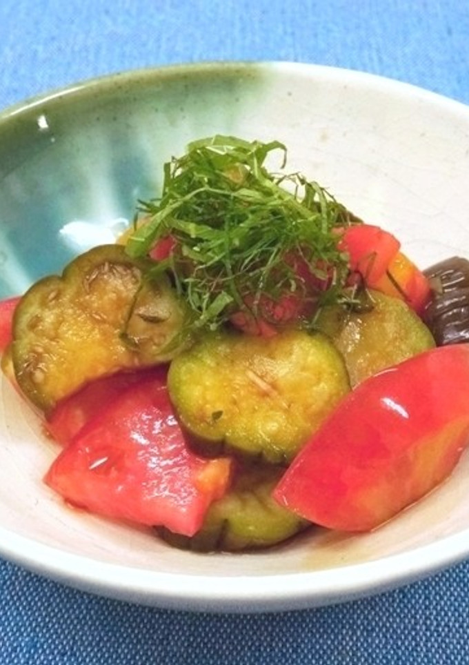 簡単♪トマトとナスのサッパリ和え-レシピのメイン写真