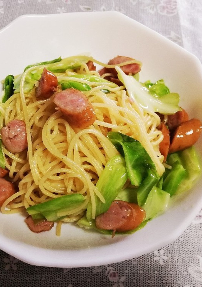 簡単！パスタで塩焼きそば風-レシピのメイン写真