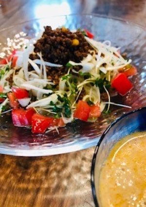 そうめんで作る　担々麺風　冷やしつけ麺-レシピのメイン写真