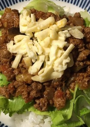 孫と作ろうタコライス-レシピのメイン写真
