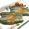 Morita家のなすの丸ゆで 酢みそがけ