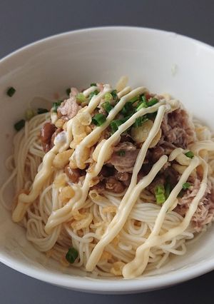 パパッと納豆ツナマヨそうめん！-レシピのメイン写真
