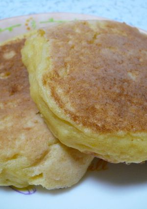 超簡単！もちもち豆腐ホットケーキ♪-レシピのメイン写真