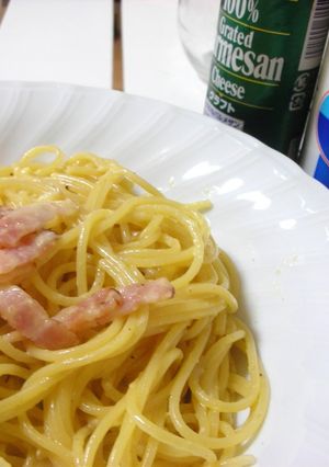 普通のカルボナーラ-レシピのメイン写真