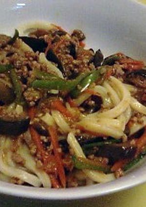 麻婆ナスおうどん-レシピのメイン写真