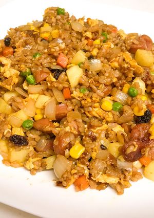 カレー味のパイナップルチャーハン-レシピのメイン写真