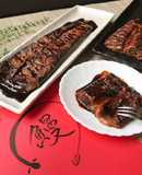 鰻の蒲焼きに似せたチョコレートクレープ