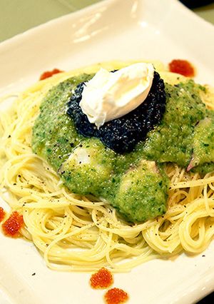 冷パスタ タコときゅうりのグリーンソース-レシピのメイン写真