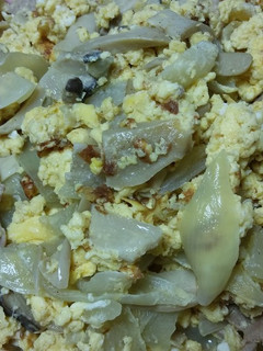 エリンギと玉ねぎと牛肉の玉子とじ-レシピのメイン写真