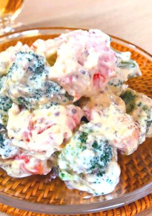 豆腐と海老ブロッコリーのクリーミィサラダ-レシピのメイン写真