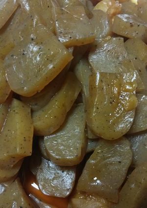 こんにゃくと玉ねぎの煮物-レシピのメイン写真