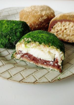 オートミール簡単あんこと生クリームおはぎ-レシピのメイン写真