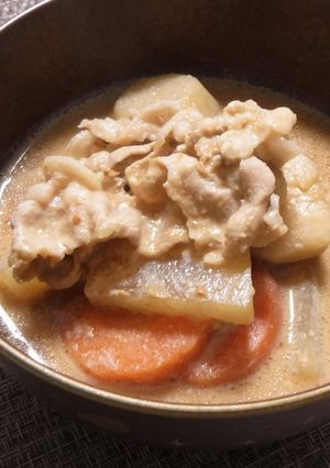 豆乳の豚汁-レシピのメイン写真