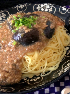 冷たいナスのあんかけカッペリーニの作り方-レシピのメイン写真