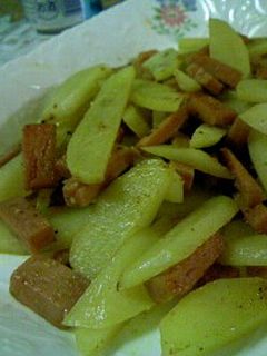スパム&ポテトのカレー風味炒め-レシピのメイン写真