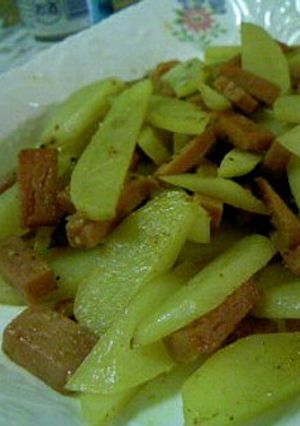 スパム＆ポテトのカレー風味炒め-レシピのメイン写真