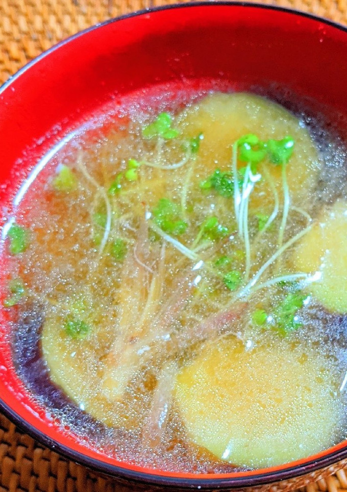 みょうがと茄子の味噌汁-レシピのメイン写真