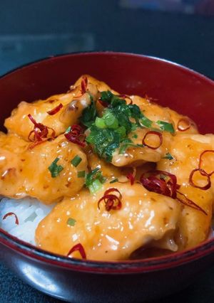 ムネ肉ぷるぷる 鶏マヨ丼-レシピのメイン写真