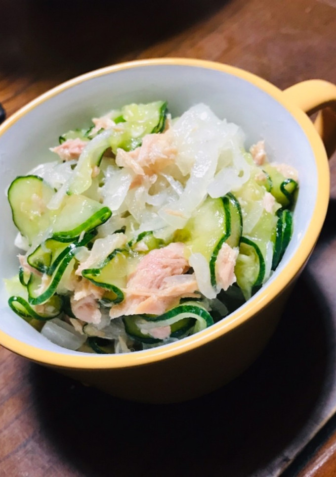 玉ねぎと胡瓜の和え物-レシピのメイン写真