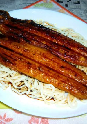 土用の丑の日に五郎藤の鰻で温うどん-レシピのメイン写真