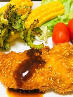 ゴーヤチップ・ニガウリ・ゴーヤ唐揚げ-レシピのメイン写真