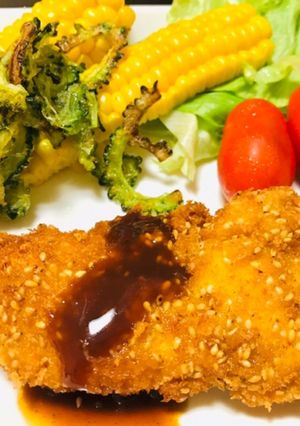 ゴーヤチップ・ニガウリ・ゴーヤ唐揚げ-レシピのメイン写真