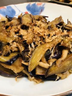 ナスと舞茸のポン酢炒め-レシピのメイン写真