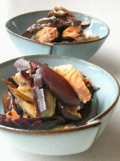 焼き茄子と鮭のレモン和え-レシピのメイン写真
