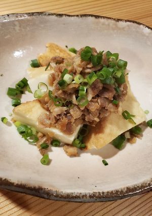 厚揚げのごま豚ザーサイかけ-レシピのメイン写真