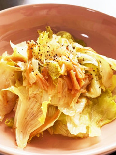 サッとおつまみ!なめ茸とレタスの和え物-レシピのメイン写真