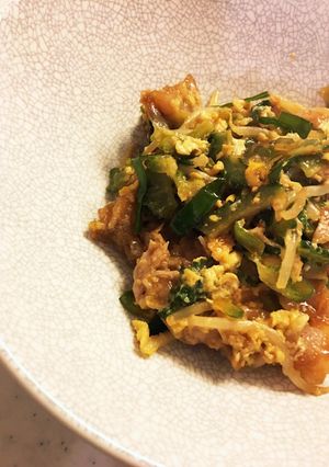 ゴーヤーチャンプルー味噌風味-レシピのメイン写真