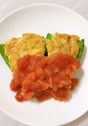 ダイエット×カロリーオフ ピーマン肉詰め-レシピのメイン写真