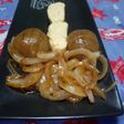 玉葱と蒟蒻のうなぎのたれ煮