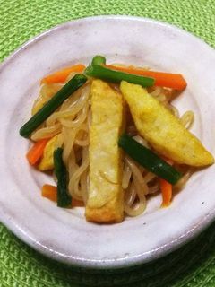 糸こんにゃくとてんぷらのカレー炒め-レシピのメイン写真