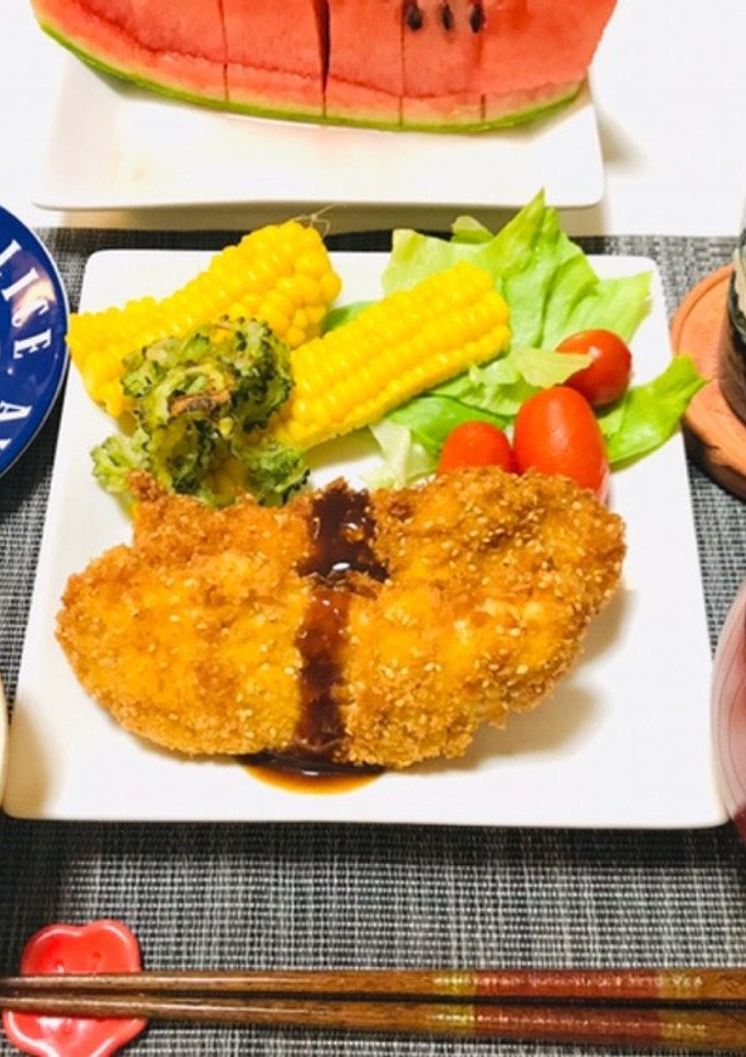 ささみカツメインの夕飯献立・夏レシピご飯-レシピのメイン写真