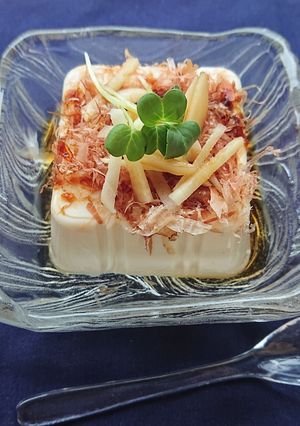 １分で簡単しょうがと削り節の冷やっこ-レシピのメイン写真